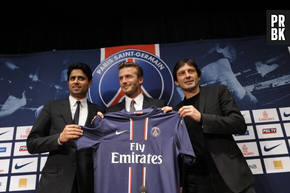 PSG : Leonardo aux côtés de David Beckham en janvier 2013