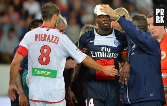 Blaise Matuidi : gros choc pendant PSG VS Ajaccio, le 18 août 2013 au Parc des Princes