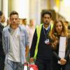 Liam Payne et Sophia Smith à l'aéroport de Nice, mercredi 11 septembre 2013