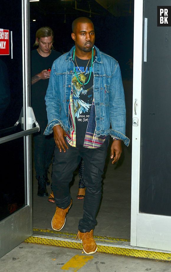 Kanye West au défilé Alexander Wang Printemps-Eté 2014 à la Fashion Week de New-York, le 7 septembre 2013