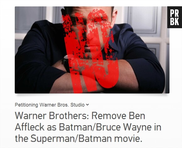 Ben Affleck en Batman : une pétition contre sa participation à Man of Steel 2