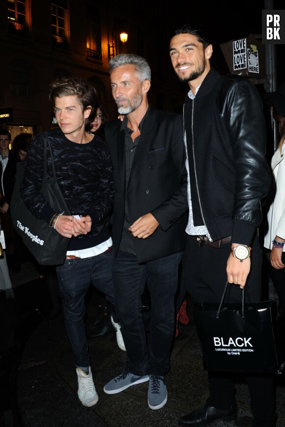 Gautier, Ben et Julien lors de la Vogue Fashion Night Out 2013 le 17 septembre 2013.