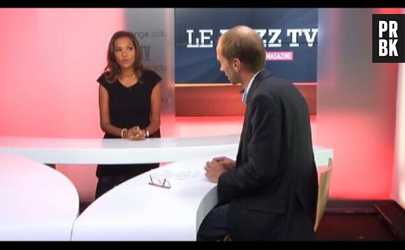 L'amour est dans le pré 2013 : Karine Le Marchand sur le plateau de Buzz Télé Orange TV Magazine.