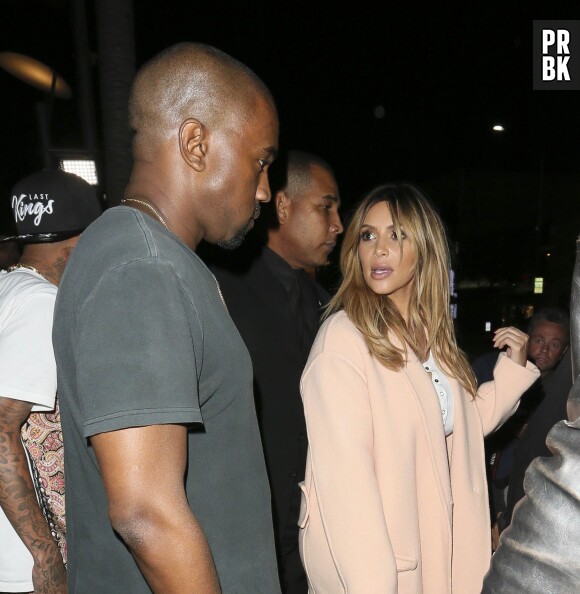Kim Kardashian et Kanye West à Los Angeles, le 20 septembre 2013