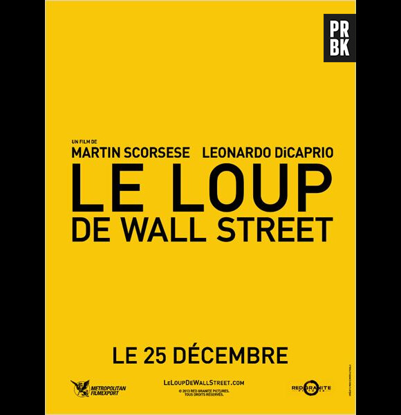 "Le loup de Wall Street", l'affiche