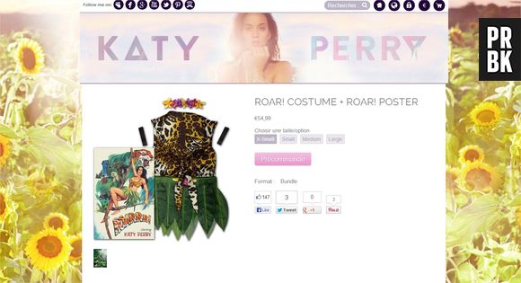Katy Perry : son costume dans le clip de Roar en vente pour Halloween