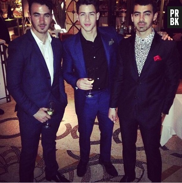Nick Jonas et ses frères Kévin et Joe au XS Nightclub de Las Vegas