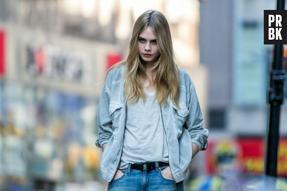 Cara Delevingne en shooting pour DKNY les 15 et 16 octobre 2013 à New-York