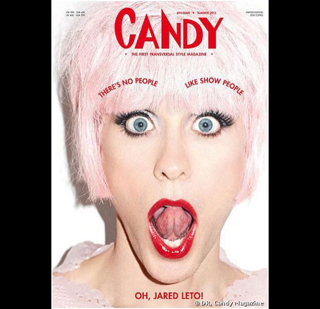 Jared Leto version femme en Une de Candy Magazine