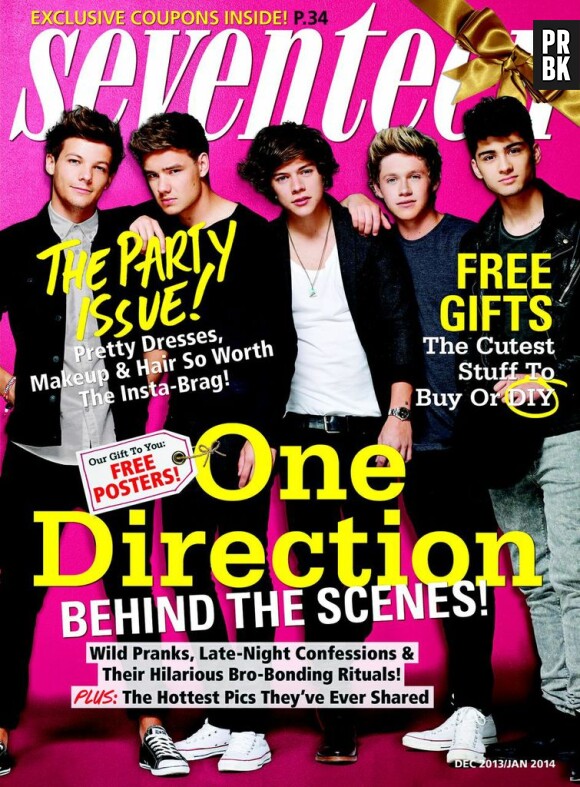 One Direction en Une du magazine Seventeen