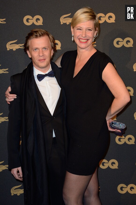 Alex Lutz et Maintena Biraben à la cérémonie des GQ Men of the Year Awards 2013 à Paris, le 20 novembre 2013