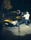 Popstars 2013 : Prinxtone sur le tournage de son clip "MEGAZORD" avec la "De Loreane" de Retour vers le futur !