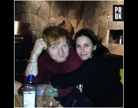 Ed Sheeran et Courteney Cox sur Instagram, le 19 novembre 2013