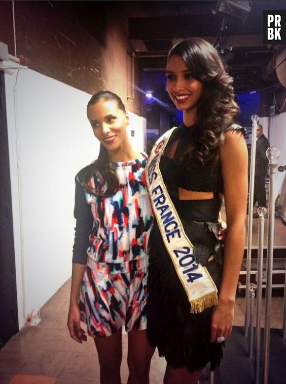 Flora Coquerel : Miss France 2014 a rencontré Shy'm dans les coulisses des NMA 2014