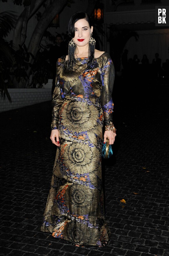 Dita Von Teese au Chateau Marmont, le 9 janvier 2014 à Los Angeles