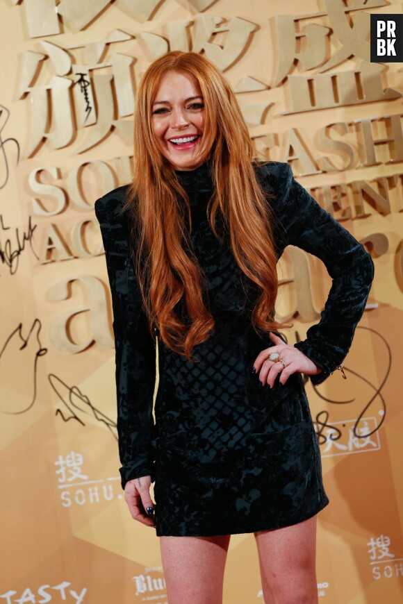 Lindsay Lohan : faux pas fashion en Chine, le 6 janvier 2014