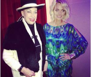 Caroline Receveur aux Lauriers TV Awards, le 9 janvier 2014