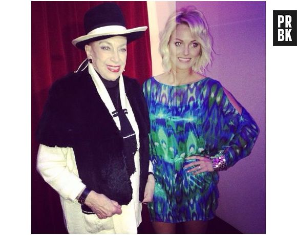 Caroline Receveur aux Lauriers TV Awards, le 9 janvier 2014