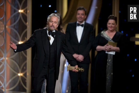 Michael Douglas aux Golden Globes, le 12 janvier 2014 à Los Angeles