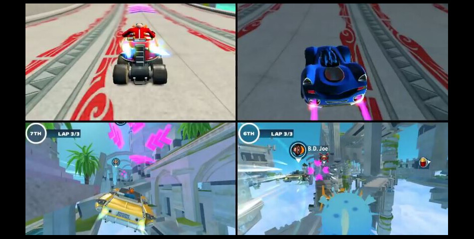 Test de Sonic &amp;amp; All-Stars Racing Transformed sur iOS et Android : le multijoueur jusqu&#039;à 4 est de la partie