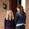 Shailene Woodley et Emma Stone sur le tournage de The Amazing Spider-Man 2
