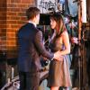 Fifty Shades of Grey : Jamie Dornan et Dakota Johnson complices sur le tournage, le 17 janvier 2014 à Vancouver