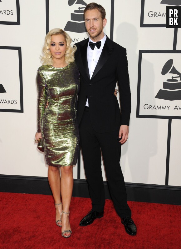 Rita Ora et Calvin Harris réconciliés : tapis rouge en duo aux Grammy Awards 2014