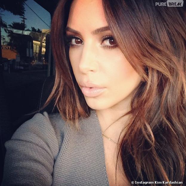 Kim Kardashian redevient brune, le 1er février 2014 sur Instagram