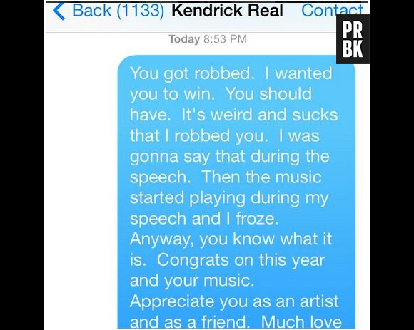 Macklemore : son message à Kendrick Lamar après les Grammy Awards 2014