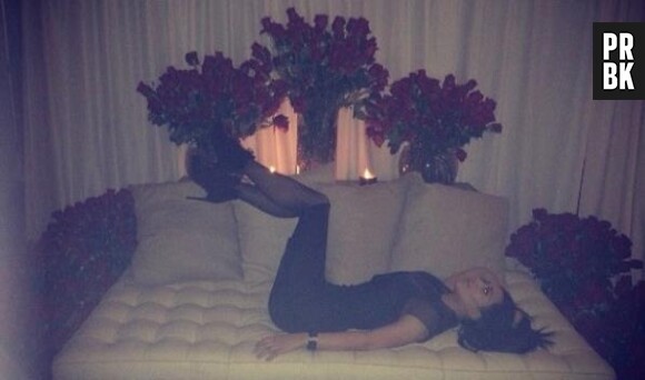 Kim Kardashian a passé une bonne Saint-Valentin