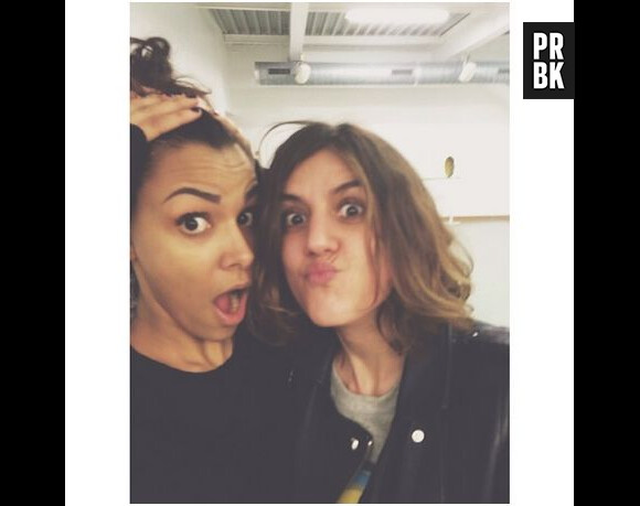 Shy'm : selfie sur Instagram pendant son cours de danse, le 28 février 2014