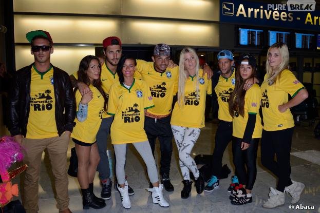 Les Marseillais à Rio : les candidats à l'aéroport Charle-de-Gaulle, le 6 mars 2014