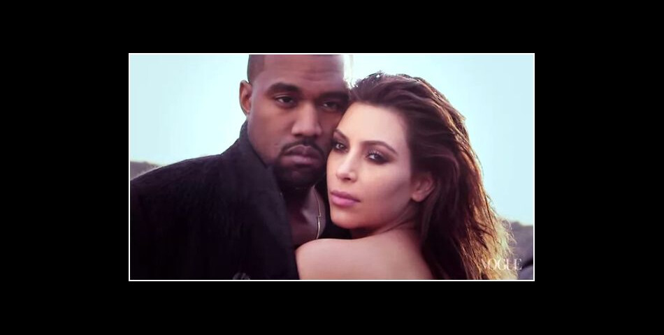 Kim Kardashian et Kanye West sensuels pour Vogue US, numéro d&#039;avril 2014