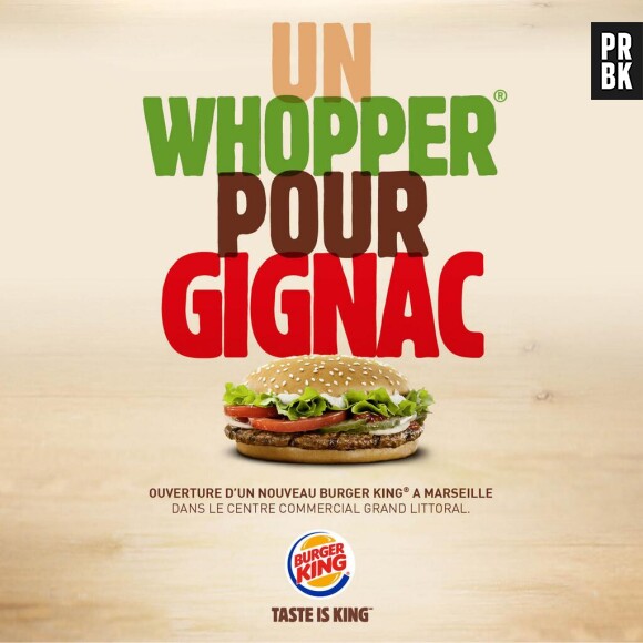 Burger King se moque gentiment d'André-Pierre Gignac pour l'ouverture de son second restaurant marseillais