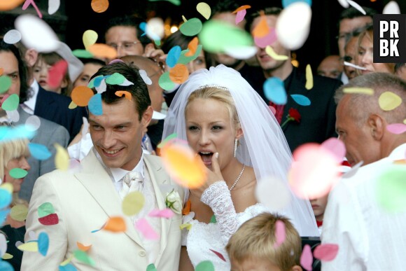 Elodie Gossuin et Bertrand Lacherie : leur mariage à Compiègne, le 1er juillet 2006