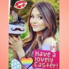 Victoria Justice toute mignonne avec son lapin pour Pâques 2014