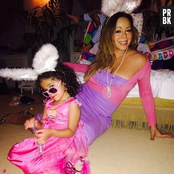 Mariah Carey en famille pour Pâques 2014
