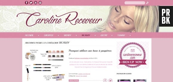 Caroline Receveur : la présentatrice du Mag lance son blog lifestyle, beauté, food Carolinereceveurandco.com