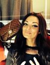Emilie Nef Naf : photo au Parc des Princes et postée sur Twitter, le 12 mars 2014