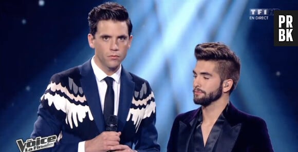 The Voice 2014 : Mika et Kendji lors de la finale, le samedi 10 mai sur TF1