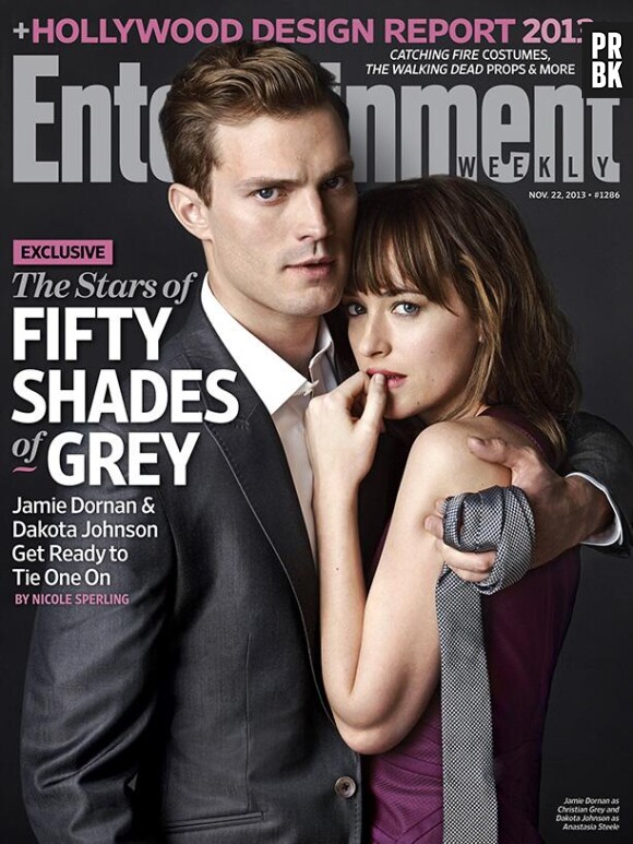 Fifty Shades of Grey : Jamie Dornan et Dakota Johnson en couverture de EW