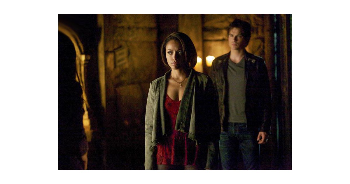 Vampire Diaries saison 5, épisode 22 Bonnie et Damon sur une photo du