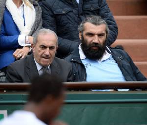 Sébastien Chabal dans les tribunes de Roland Garros le 27 mai 2014