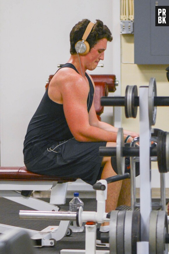 Divergente 2 : Miles Teller à la salle de gym le 4 juin 2014
