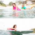 Lea Michele en combinaison moulante pour surfer 