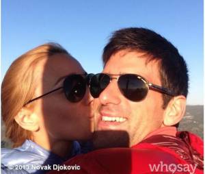Novak Djokovic et Jelena Ristic amoureux et fianc&eacute;s, le 25 septembre 2013
