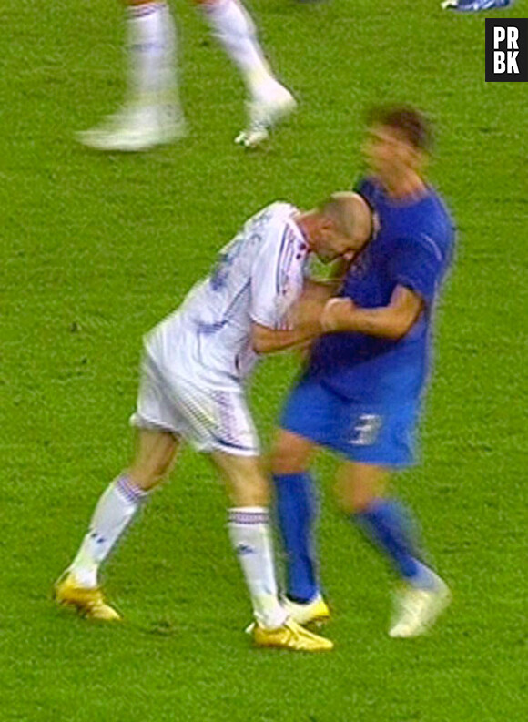 Le coup de tête de Zinedine Zidane à Marco Materazzi pendant la finale du Mondial 2006
