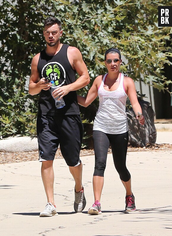 Lea Michele et Matthew Paetz : couple sportif à Los Angeles, le 5 août 2014