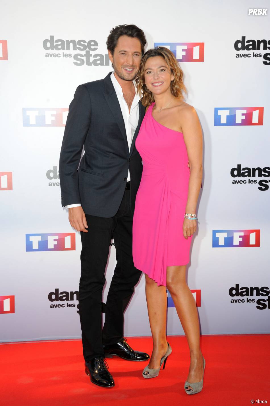 Vincent Cerutti et Sandrine Quétier lors de la conférence ...