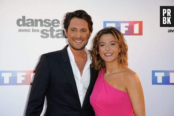 Sandrine Quétier et Vincent Cerutti lors de la conférence de presse de Danse avec les Stars 5 le 10 septembre 2014